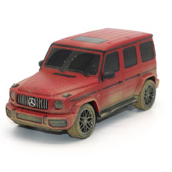 Mercedes-Benz G63 AMG R/C skala 1:24 Rastar 95800-4 Muddy version samochód sterowany czerwony