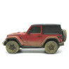 JEEP Wrangler Rubicon R/C skala 1:24 Rastar 79500-4 Muddy version samochód sterowany czerwony
