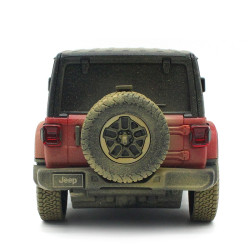 JEEP Wrangler Rubicon R/C skala 1:24 Rastar 79500-4 Muddy version samochód sterowany czerwony